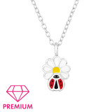 Ladybug & Daisy - 925 Sterling Silver Kids Necklaces SD46423