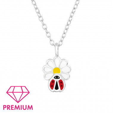 Ladybug & Daisy - 925 Sterling Silver Kids Necklaces SD46423