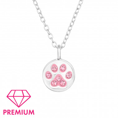 Paw - 925 Sterling Silver Kids Necklaces SD46427