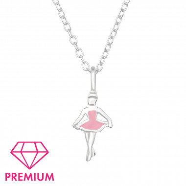 Ballerina - 925 Sterling Silver Kids Necklaces SD46429
