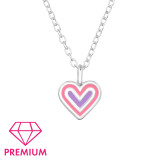 Heart - 925 Sterling Silver Kids Necklaces SD46432