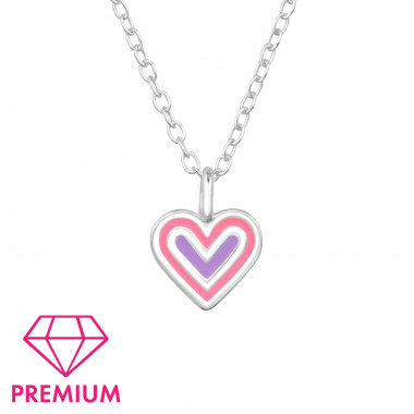 Heart - 925 Sterling Silver Kids Necklaces SD46432