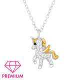 Unicorn - 925 Sterling Silver Kids Necklaces SD46479