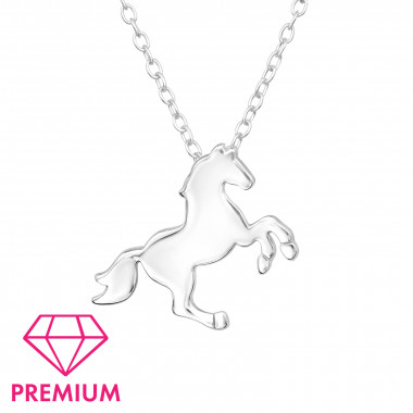 Horse - 925 Sterling Silver Kids Necklaces SD46641