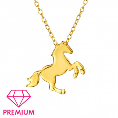 Horse - 925 Sterling Silver Kids Necklaces SD46642