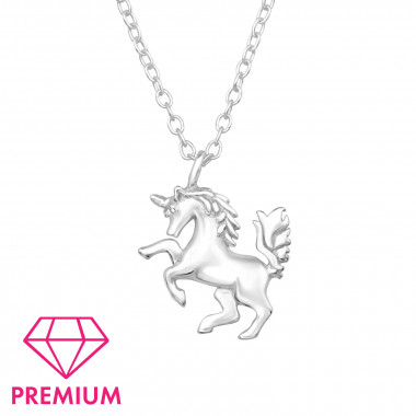 Unicorn - 925 Sterling Silver Kids Necklaces SD46644