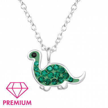 Dinosaur - 925 Sterling Silver Kids Necklaces SD46768