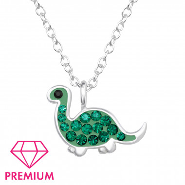 Dinosaur - 925 Sterling Silver Kids Necklaces SD46768