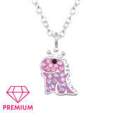 Dinosaur - 925 Sterling Silver Kids Necklaces SD46773