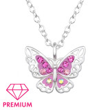 Butterfly - 925 Sterling Silver Kids Necklaces SD46784