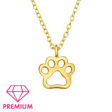 Paw - 925 Sterling Silver Kids Necklaces SD47090