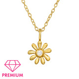 Flower - 925 Sterling Silver Kids Necklaces SD47091