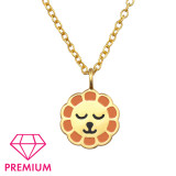 Lion - 925 Sterling Silver Kids Necklaces SD47256