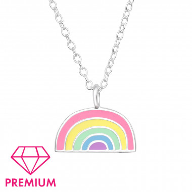 Rainbow - 925 Sterling Silver Kids Necklaces SD47259