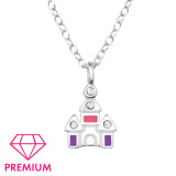 Castle - 925 Sterling Silver Kids Necklaces SD47265