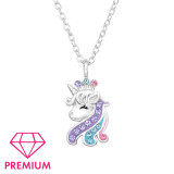Unicorn - 925 Sterling Silver Kids Necklaces SD47266