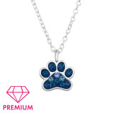 Paw Print - 925 Sterling Silver Kids Necklaces SD47645