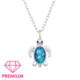Turtle - 925 Sterling Silver Kids Necklaces SD47679