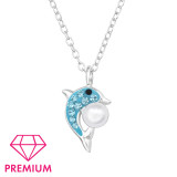 Dolphin - 925 Sterling Silver Kids Necklaces SD47682