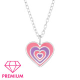 Hearts - 925 Sterling Silver Kids Necklaces SD47690