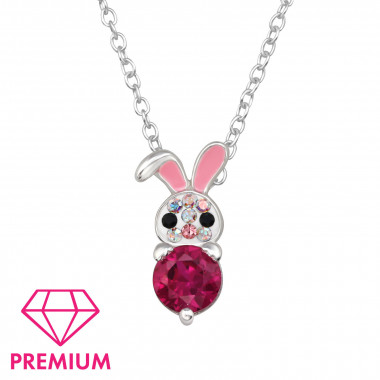 Rabbit - 925 Sterling Silver Kids Necklaces SD49487