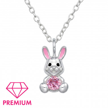 Rabbit - 925 Sterling Silver Kids Necklaces SD50704