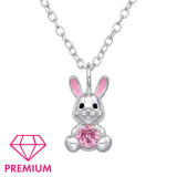 Rabbit - 925 Sterling Silver Kids Necklaces SD50704