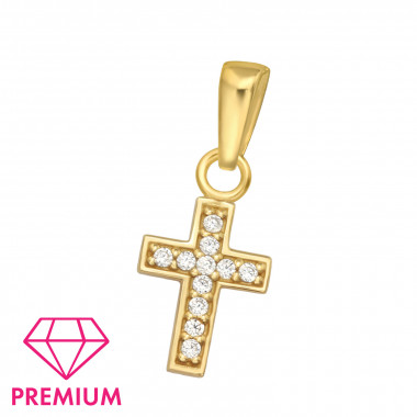 Cross - 925 Sterling Silver Kids Pendants SD46013