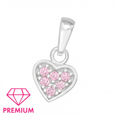 Heart - 925 Sterling Silver Kids Pendants SD46016