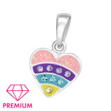 Heart - 925 Sterling Silver Kids Pendants SD46059