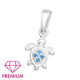 Turtle - 925 Sterling Silver Kids Pendants SD46063