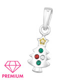 Christmas Tree - 925 Sterling Silver Kids Pendants SD46410