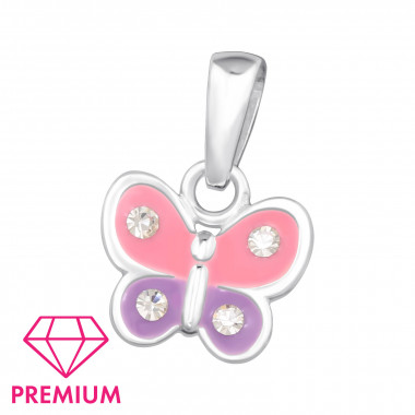 Butterfly - 925 Sterling Silver Kids Pendants SD46448