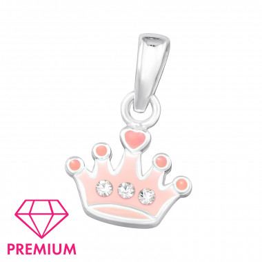 Crown - 925 Sterling Silver Kids Pendants SD46453