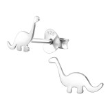 Dinosaur - 925 Sterling Silver Kids Plain Ear Studs SD18766