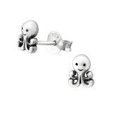 Octopus - 925 Sterling Silver Kids Plain Ear Studs SD26768