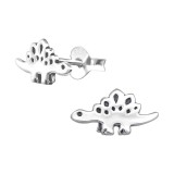 Dinosaur - 925 Sterling Silver Kids Plain Ear Studs SD36689