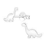 Dinosaur - 925 Sterling Silver Kids Plain Ear Studs SD39478