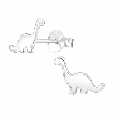 Dinosaur - 925 Sterling Silver Kids Plain Ear Studs SD39478