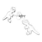 Dinosaur - 925 Sterling Silver Kids Plain Ear Studs SD42963