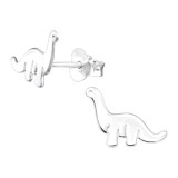 Dinosaur - 925 Sterling Silver Kids Plain Ear Studs SD42964