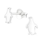 Penguin - 925 Sterling Silver Kids Plain Ear Studs SD43521