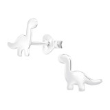 Dinosaur - 925 Sterling Silver Kids Plain Ear Studs SD46577