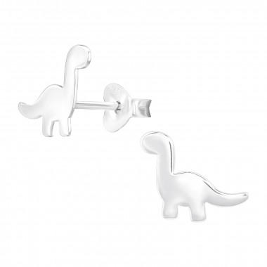 Dinosaur - 925 Sterling Silver Kids Plain Ear Studs SD46577