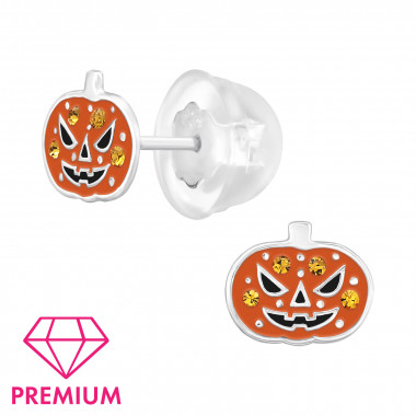 Pumpkin - 925 Sterling Silver Premium Kids Jewelry SD47237