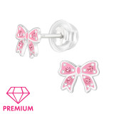 Bow - 925 Sterling Silver Premium Kids Jewelry SD48798