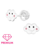 Smiley Cloud - 925 Sterling Silver Premium Kids Jewelry SD48806