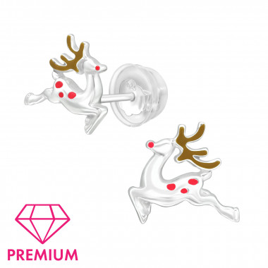 Reindeer - 925 Sterling Silver Premium Kids Jewelry SD40390