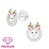 Reindeer - 925 Sterling Silver Premium Kids Jewelry SD40393