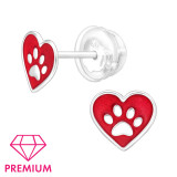 Heart Paw - 925 Sterling Silver Premium Kids Jewelry SD46424